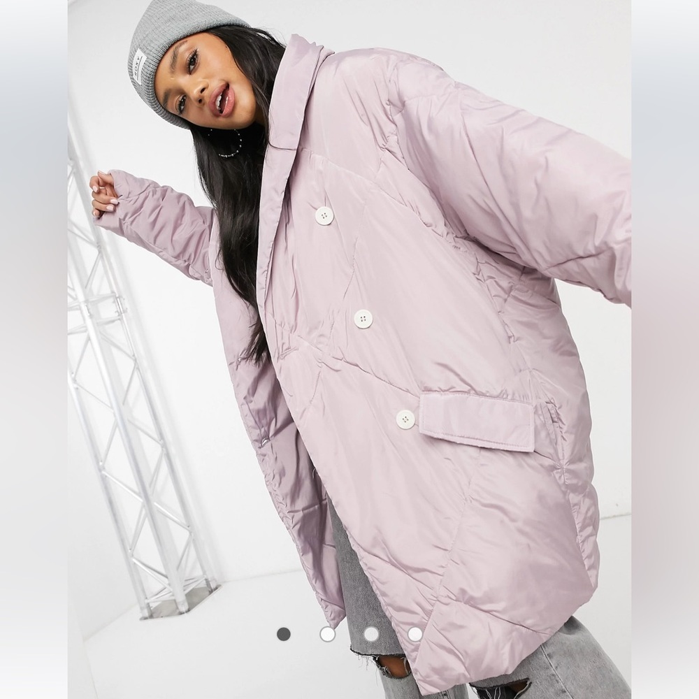 Free People Ella Puffer Women's Oversized Long Coat Size Medium - Picture 4 of 7